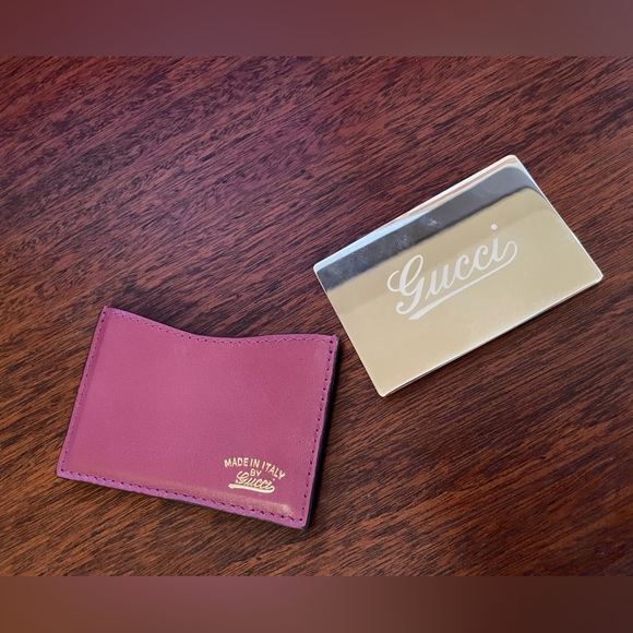 Gucci Pocket Mirror - dusty pink leather - Picture 5 of 8